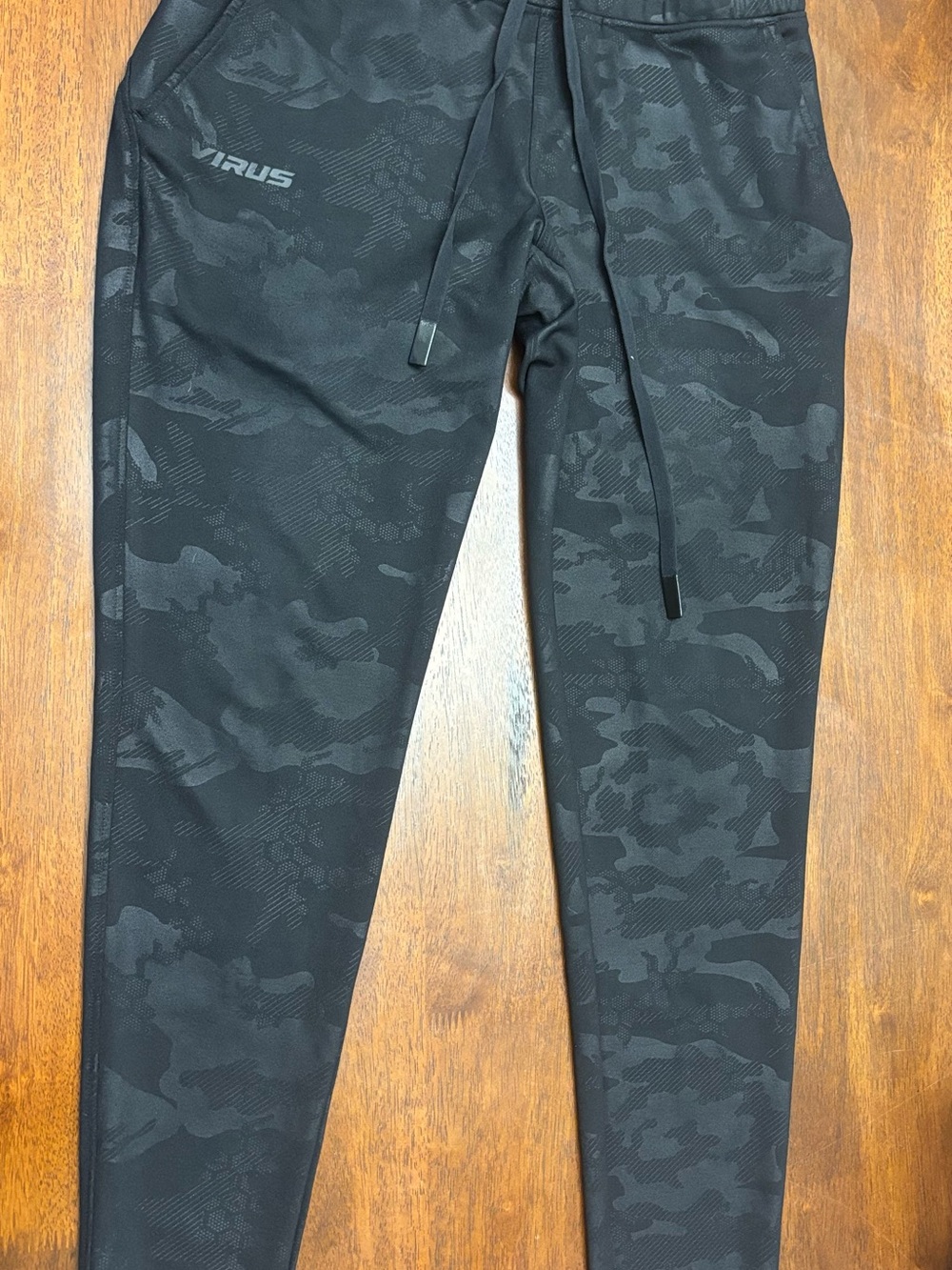 Virus Black Tonal Camo Athletic Joggers